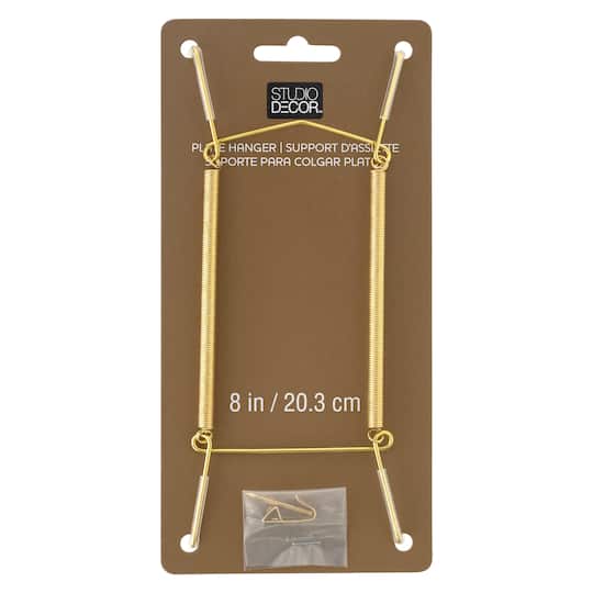 12 Pack: Brass Plate Hanger by Studio D&#xE9;cor&#xAE;